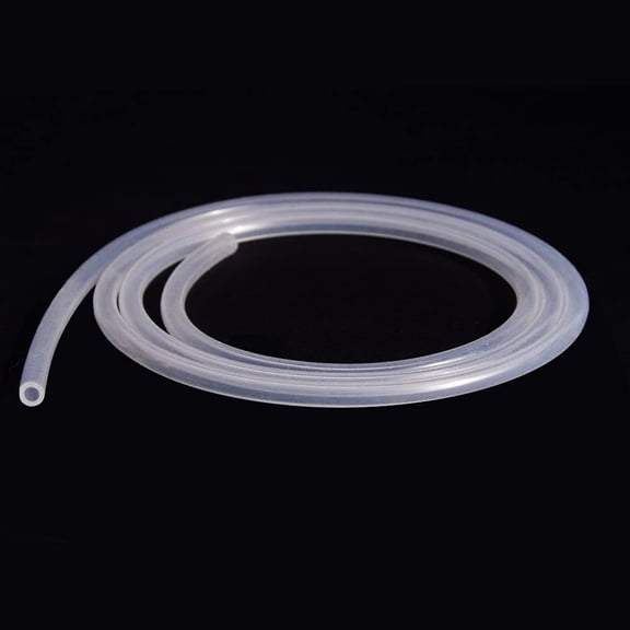 HEZIFQ 3/8" ID x 1/2" OD Silicone Tubing Food Grade Pure Silicon Tube High Temp Home Brewing Winemaking Silicone Hose Tubing, Flexible silicone tubing 3.28ft Length