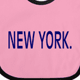thumbnail image 4 of Inktastic New York in Blue Text Boys or Girls Baby Bib, 4 of 4