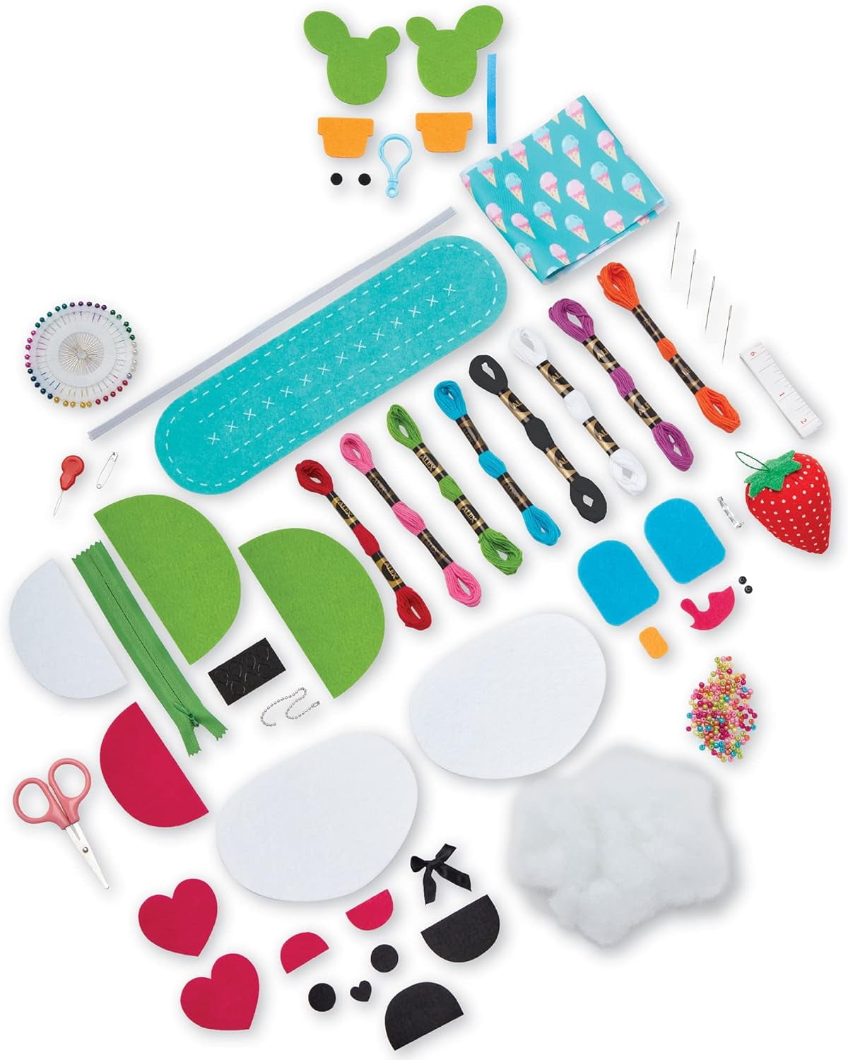 Best Deal for MKLEKYY First Sewing Kit for Kids, DIY Craft Sewing