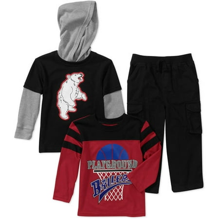 Garanimals Baby Boys' 3-piece Hoodie Tee