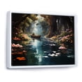 thumbnail image 2 of Designart "Earth-toned Dreamlike Passage" Canals Floater Framed Canvas Print, 2 of 7