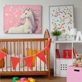 thumbnail image 2 of Stupell Industries Adorable Unicorn in Pink Starry Sky Canvas Wall Art by Ziwei Li, 2 of 6