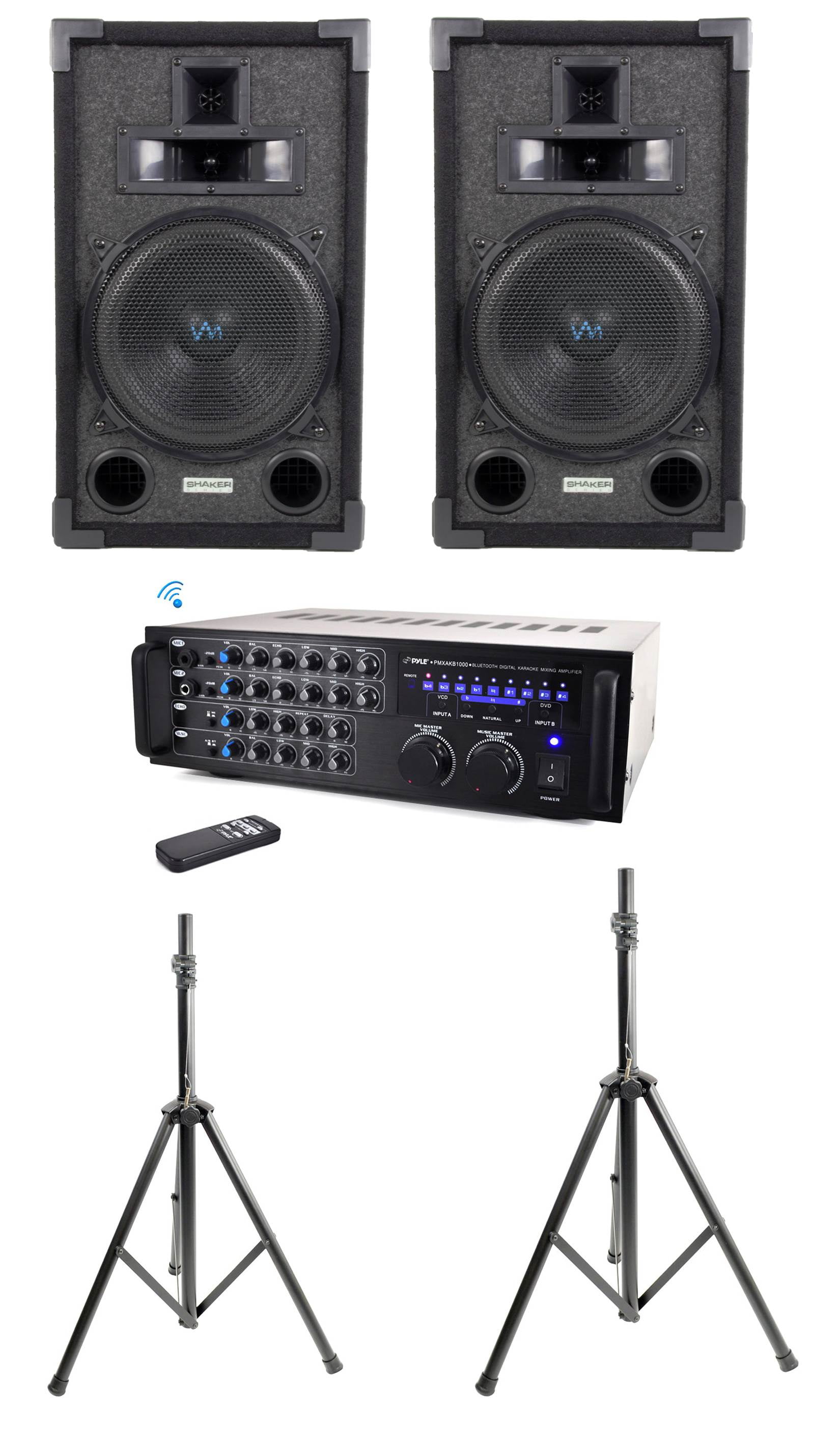 karaoke mixer amplifier speakers