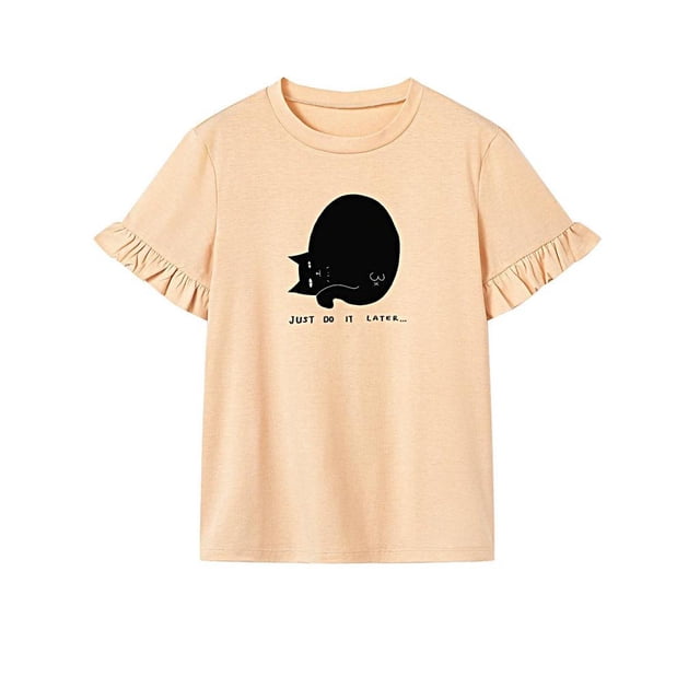 Camiseta de mujer básica camiseta ropa moda regular ajuste cuello redondo camisa para el trabajo XL