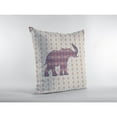 thumbnail image 3 of Elephant Silhouette Indoor/Outdoor Fabric Pillow in Blue 26x26, 3 of 9