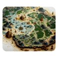thumbnail image 1 of Alfombrilla de ratón con estampado de mosaicos de mapas: superficie lisa, acolchado grueso y diseño ergonómico para juegos y uso en la oficina., 1 of 7