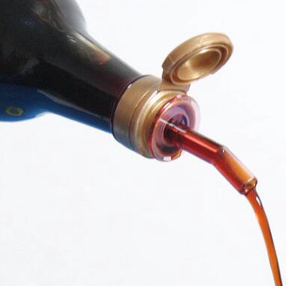 WHAMVOX Plastic Oil Bottle Spouts with Sauce Nozzles, Leak-Proof Pouring Caps for Kitchen Bottles
