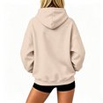 thumbnail image 4 of Women's Floral Embroidered Hoodie Sweatshirt, Long Sleeve Kangaroo Pocket Relaxed Pullover Top for Casual Everyday Wear, 4 of 4