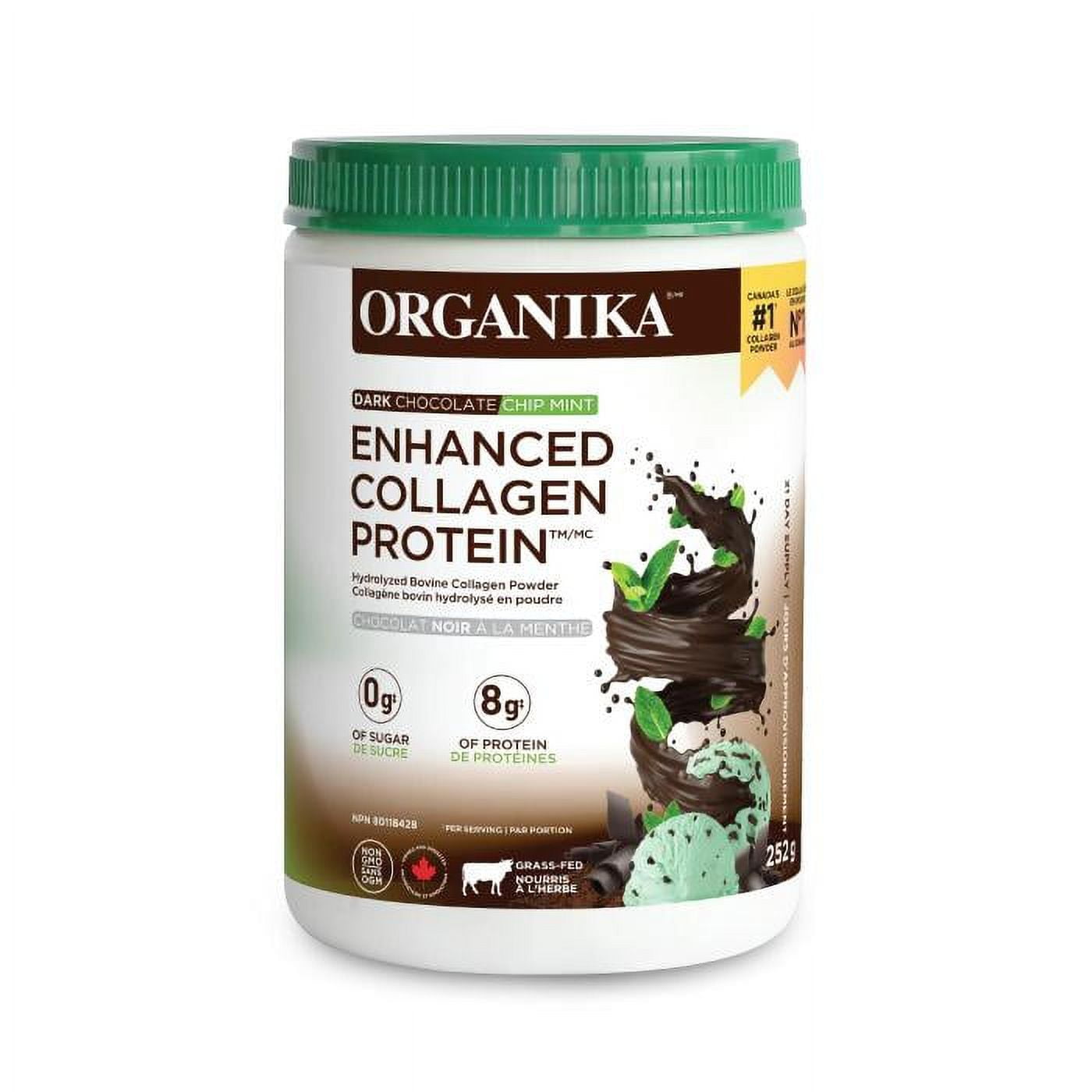 Organika - Peppermint Chocolate Enhanced Collagen, 280g