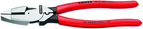 Knipex 0911240SBA 9.5" Ultra-High Leverage Lineman Pliers with Fish Puller NEW 