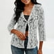 thumbnail image 1 of TaTaai Womens Lightweight Open Front Blouse Long Sleeve Loose Fit Summer Cardigan Mesh Cover Up Casual Beachwear Gift, 1 of 8