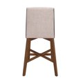 thumbnail image 5 of Upholstered Counter Height Stools Light Grey and Natural Walnut (Set of 2), 5 of 8