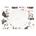 thumbnail image 2 of Ryvnso Placemats Set of 4 Cartoon Pandas Dining Mats Heat-Resistant Non-Slip Washable Table Mat, 2 of 8