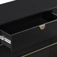 thumbnail image 5 of Julieta Black 6 Drawer Dresser, 5 of 7