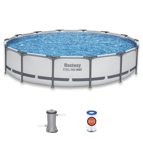 Bestway Steel Pro MAX 14' x 33" Round Above Ground Pool Set