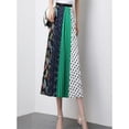 thumbnail image 2 of Ladies Vintage High Waist Skirt Boho Print Pleated Midi Long Maxi Skirt, 2 of 4