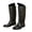 Black, variant on Leeye 36 Size Black Casual Rain Boots Tall Non Ready Slippery Everyday Wet Weather for Outdoor Water