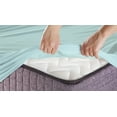 thumbnail image 4 of Extra Soft Twin/Twin XL Size Fitted Sheet Bamboo Rayon, Deep Pocket 15", Moisture Wicking, Cooling, Breathable, Aqua, 4 of 5