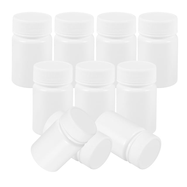COOPHYA 10Pack Mini Travel Bottles Medicine Storage Container 6.00X3.50X3.50Cm Plastic