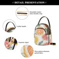 thumbnail image 4 of FORMRS Crossbody Bag for Women Quilted Travel Shoulder Cell Phone Purse with Chain Strap Handbag, Candy Grapefruit Slices, 4 of 7