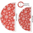 thumbnail image 3 of GZHJMY Christmas Tree Skirt Snowflake Xmas Tree Skirt Floor Door Round Mat Decorations for Holiday Party Home Christmas Day Ornaments, 47.2", 3 of 6