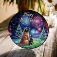 thumbnail image 3 of Happy New Year Mastiff Family Cheer Winter Midnight Firework Stained Glass Suncatcher Mastiffs Dog Lover Gifts Idea Window Hanging Sign Decor - 02025, 3 of 5