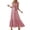 Red, variant on Women's V-Neck Sleeveless Maxi Dress, Ruffle Trim Wrap Tie Waist Long Dress, Flowy Casual Summer Midi Dress for Beach, Parties & Daily Wear(White/M)