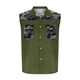 thumbnail image 5 of Camiseta sin mangas con cuello vuelto para hombre, estilo informal, con estampado del Día de la Independencia, cuello vuelto, sin mangas, bolsillos, deportiva, de poliéster, 5 of 5