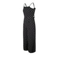 thumbnail image 4 of Inevnen Womens Crossed V Neck Jumpsuits Summer Casual Polka Dot Romper Long Pants, 4 of 8