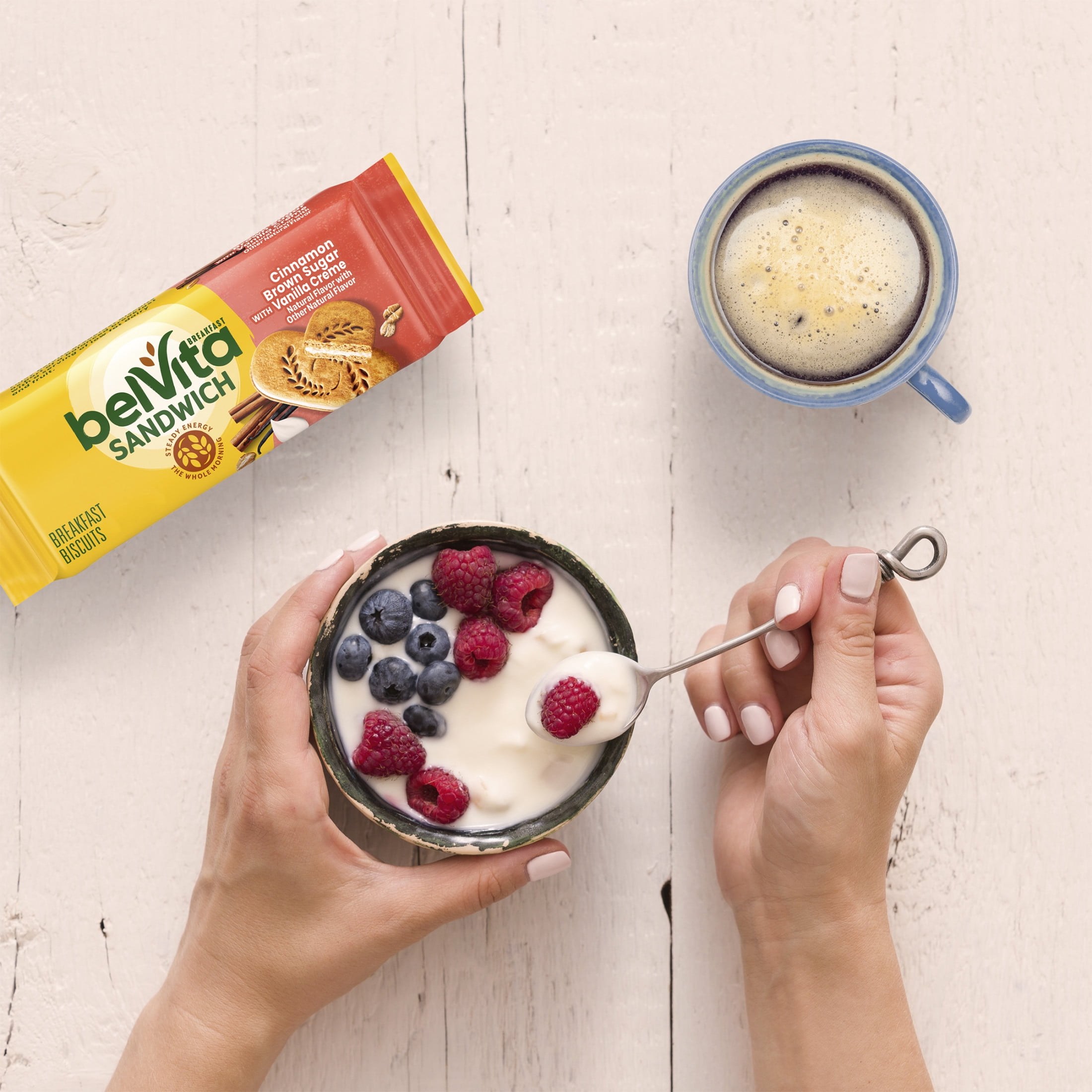 belVita Breakfast Bar Biscuit Sandwiches Cinnamon Brown Sugar with Vanilla Creme, 5 Packs