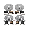thumbnail image 3 of PowerStop Front and Rear Z23 Evolution Sport Carbon-Fiber Ceramic Brake Pad and Drilled & Slotted Rotor Kit Fits: MERCEDES-BENZ Select Models K2791, 3 of 10