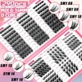 thumbnail image 2 of Kit de extensiones de pestañas QUKLOGEN DIY Wispy Lash, 570 unidades, rizo en D, 2 of 9