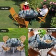 thumbnail image 4 of White Ghost Halloween Round Tablecloth for 45-54 Inch Tables, Fitted Table Cover with Elastic Edge, Silhouettes Forest Branches Waterproof Outdoor Table Cloth Protector for Patio Garden Dinner Picnic, 4 of 9