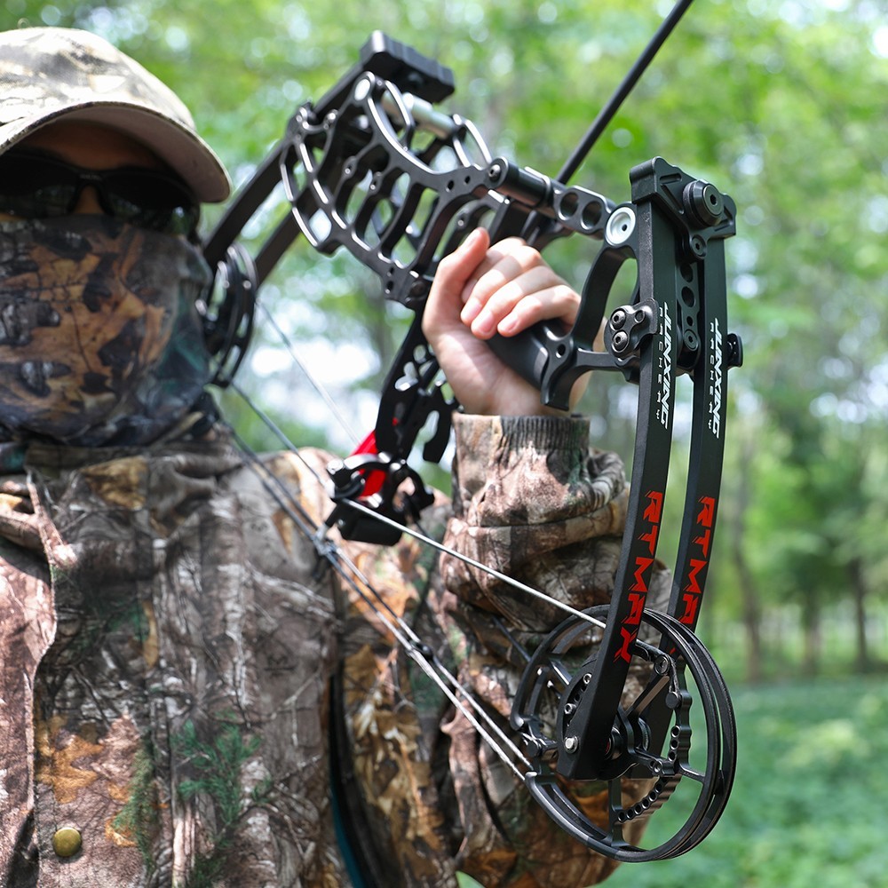 AMEYXGS Archery US Compound Bow Set 30-60lbs Steel Ball Arrows Dual-use