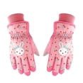 thumbnail image 1 of Guantes de esquí para niños lindos impermeables transpirables cálidos guantes de nieve para invierno niñas 1 par rosa brillar Electrónica, 1 of 3