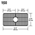thumbnail image 5 of VIGO 25 in. Silicone Kitchen Sink Protective Bottom Grid For Single Basin Sink in Matte Black, 5 of 5
