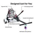 thumbnail image 2 of BIIST Hoverboard Go Kart Attachment with Flash Wheel Hoverboard Seat Hoverboard Attachment for All Ages Universal Hoverboard go Kart Attachment for Adjustable Hoverboard go Kart for Most Hoverboards, 2 of 9