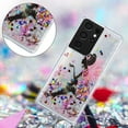 thumbnail image 4 of Case for Galaxy S21 Ultra,Glitter Quicksand Moving Hearts Star Flower Cartoon Animals Flowing Liquid Protective Soft Phone Case for Samsung Galaxy S21 Ultra 5G,6.8" 2021 (Angel Girl), 4 of 14