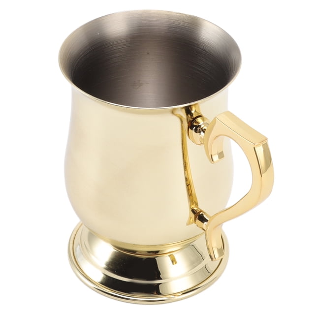 Moscow Cocktail Mule Mug, Cocktail Mug Stainless Steel Long Lasting Multipurpose For Cocktails For Iced Coffee Rose Gold,Gold Plated