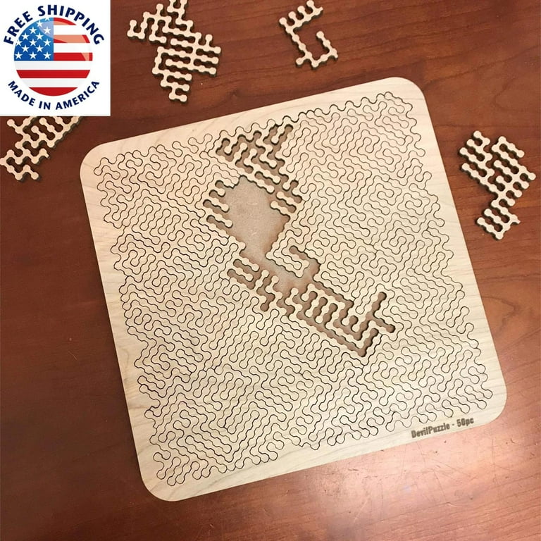 Wooden aztec cheap fractal puzzle