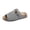 Gray, variant on Domuza Arch Support Sandals for Women Wide Width Slip On Slides, Dressy Platform Wedge Walking Sandals for Summer Black 5.5(EU-36)