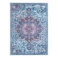 thumbnail image 3 of Unique Loom Renaissance Collection Area Rug - Roma (10' 6" x 14' Rectangle Light Blue/Orange), 3 of 7
