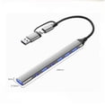 thumbnail image 5 of Aluminum USB C Hub, Fast Charging & OTG Supports, 5Gbps Data Transfer for Laptop, Phone, Tablet, 5 of 8