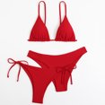 thumbnail image 2 of Gubotare Trendy Bikinis For Women 2022 Women Push Up Two Piece Bikini Swimsuits Padded Swimwear Bathing Suit,Red M, 2 of 5