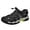 Black_004, variant on Domuza Mens Leather Sports Sandals Closed Toe Outdoor Athletic Walking Casual Sandals Water Shoes Summer Lightweight Hiking Sandals Yellow 9.5 (EU-44)