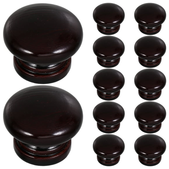 KAKOWELY unique cabinet knobs 12pcs Wooden Dresser Knobs Unique Cabinet Knobs For Drawer Handles Retro Drawer Pulls And Knobs Wooden Knobs For Cabinets And Drawers