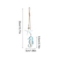 thumbnail image 2 of Ocean Style Wooden Wall Hanging Blue White Stripe Fish Seahorse Starfish String Decor Mediterranean Theme for Bathroom Balcony Fishing Net Backdrop, 2 of 6