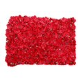 thumbnail image 1 of Panel de flores de simulación decorativa, telón de fondo de pared de flores para decoración del hogar de bodas (rojo), 1 of 8