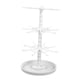 thumbnail image 5 of Organizador de joyas, expositor de llaveros, multifuncional, giratorio 360 degree. Blanco de 3 niveles, 5 of 8