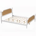 thumbnail image 2 of Natural Rattan & Solid Pine Bed Offering Rustic Retro Charm and Optimal Sleep, 2 of 10